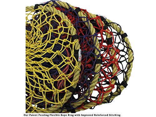 Derby Originals Quik-Fil 48” Slow Feed Poly Rope Hanging Hay Net with 2x2” Holes - color: Dark Black