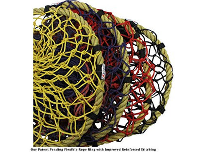 Derby Originals Quik-Fil 48” Slow Feed Poly Rope Hanging Hay Net with 2x2” Holes - color: Dark Black