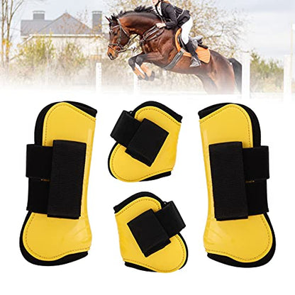 Horse Boots Set,Leg Support Wrap for Training,Jumping,Riding,Eventing Open Front Jumping Tendon Horses Boots Equipment During Jumping,Adjustable 2 Pack - size: 29.00*18.00*5.00