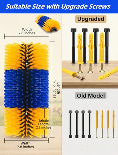 Livestock Scratching Brush 4 Pack, Itch Relief Goat Scratching Post - size: 4 pack