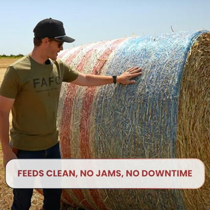Bale Tuff Freedom Round Bale Net Wrap, 64 in x 7,000 ft - 8 Roll