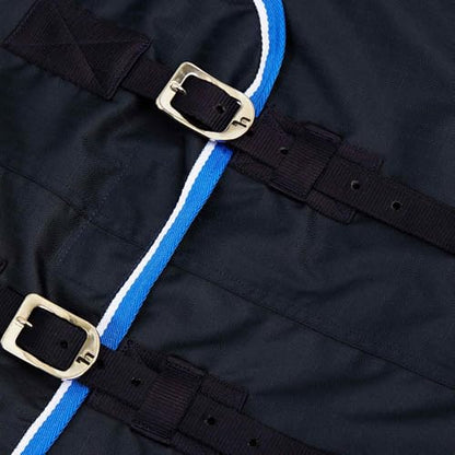Horze Glasgow Waterproof Turnout Blanket - Lightweight No-Fill Rain Sheet - color: Blue, size: 69 in