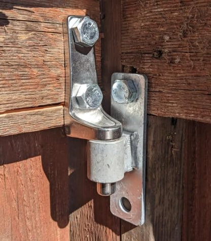 Gate Hinge Wall Mount Gate Hinge for 5/8'' Pin Chain Link Fence Post Hinge (2 Pcs) - size: 2 Pcs