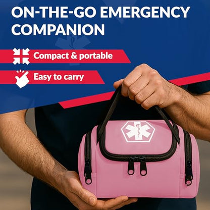Dixie EMS Dixigear Empty First Responder II Bag 10.5" x 5" x 8" - Pink - color: Pink