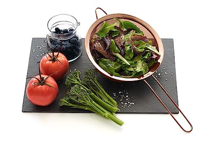 Strainer Set Fine Mesh – Premium 304 Stainless Steel (18/8) – 8″, 5.5″ and 3.3″ Sturdy Kitchen Strainers (Copper) - color: Copper Rose