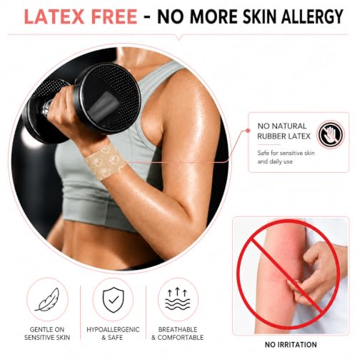 Latex Free Self Adhesive Bandage Wrap - 2 Inch x 5 Yards, 6 Pack - color: Beige, size: 6 Count (Pack of 1)