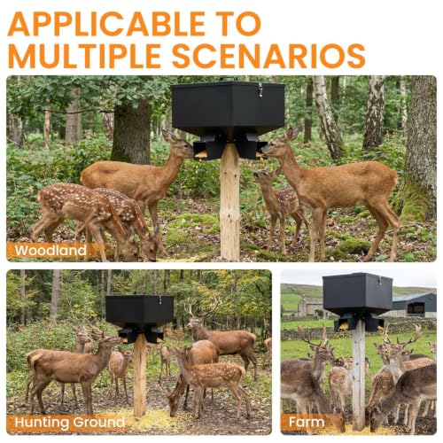 80 Lbs Heavy Duty Wild Deer Feeder Wildlife Station