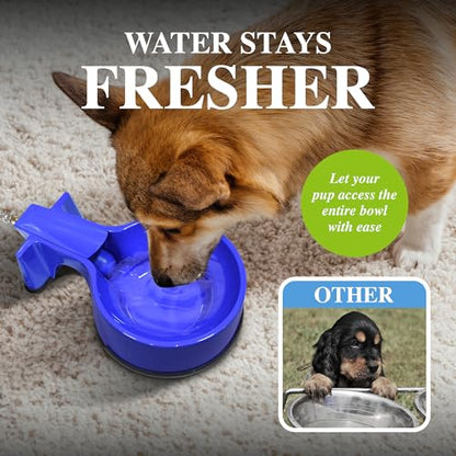 Water Bowl with 10 foot Long Stainless Steel Hose - size: 10 feet