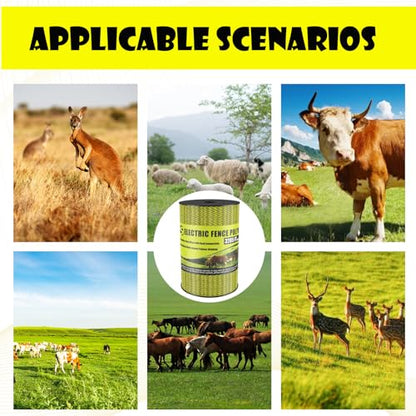 BESTEEL Electric Fence Poly Wire Electric Fencing Polywires 3285 Feet 1000M - size: 3285 Feet