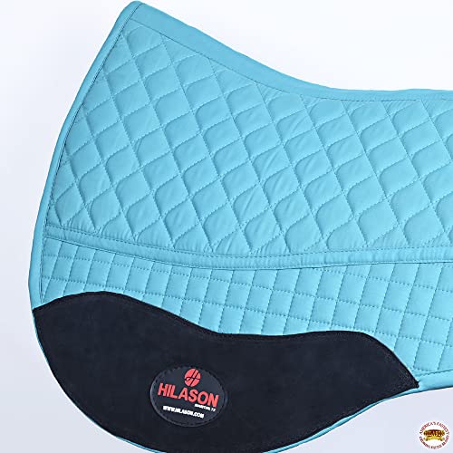 HILASON Western All Purpose Horse English Saddle Pad | All-Purpose - color: Turquoise
