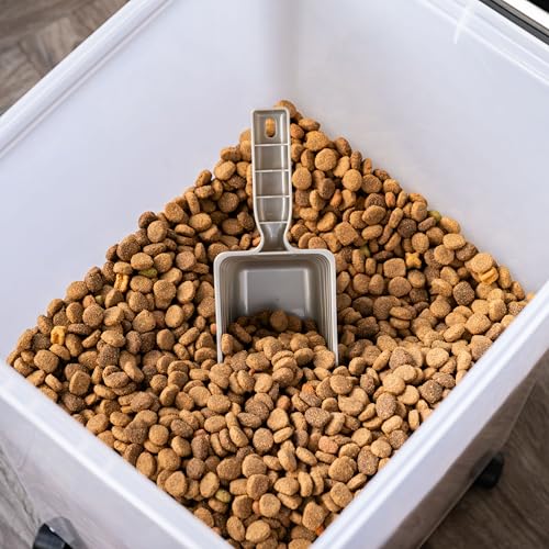 IRIS USA Dog Food Storage Container, 2-Pack, Up to 54 lbs, Black - color: Black, size: 54 lbs - 2 Pack