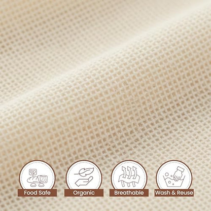 Cheesecloth for Straining, Organic Cheese Cloth, Fine Mesh Nut Milk Cloth, Unbleached Cotton Cheese Cloth Grade 50 for Yogurt, Cheese Making, Bread Baking, Juicing, Cooking, (36 x 36 Inch) - 2 Pack - size: Cheese Cloth Grade 50 (2 Pack)