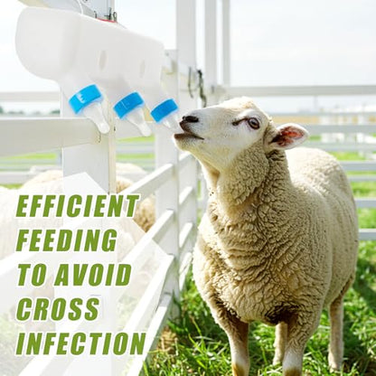 Threlaco 3 Pacifier Small Animal Milk Feeder 3 L/101.45oz Puppy Lamp Goat Milk Feeder Farm Water Bottle Dispenser Animal Drinking Equipment for Professional Breeding - size: 3 Size
