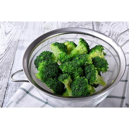 HIC Kitchen Fine Mesh Strainers with Helper Handles, 18/8 Stainless Steel, Includes 1 each 3.75, 6, and 7-Inch Strainer - size: Mesh, Set/3 (3.75, 6, 7-Inch)