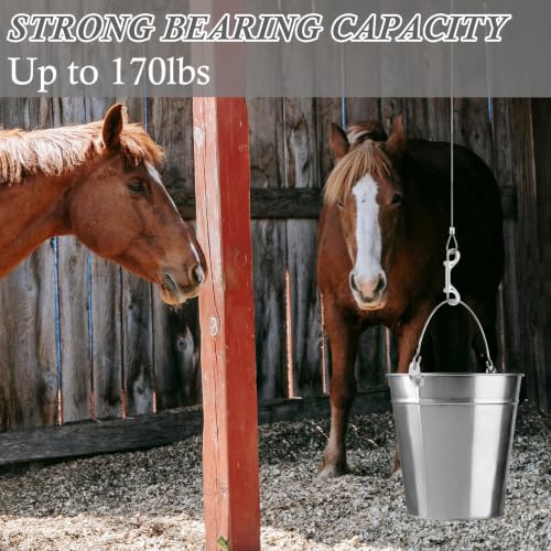 ERKOON 15 Pack Heavy Duty Snap Hooks Double Sided Clips for Hanging Horse Tack Sling Feed Buckets Dog Leash Collar Key Chain Zinc Alloy Metal Snaps Clip (4 Inch) - size: 4"-15Pack