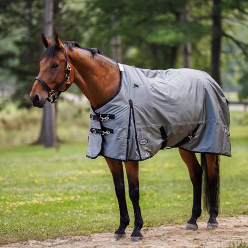 Country Pride Arctic Shield Heavyweight Turnout Blanket, 1680D Ballistic Nylon, 300g Insulation, Waterproof and Breathable, Shoulder Gussets and Tail Cover, Adjustable Double Buckle Front (80) - size: 80