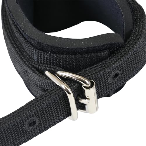 TrailMax Neoprene 2-Leg Horse Hobbles – Padded Grazing & Training Hobbles with Heavy-Duty Webbing, Quick-Release Buckle, and Steel Ring – Anti-Chafe Hobble for Horses & Mules