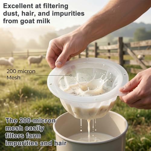 2 Pcs Mesh Filter, 200 Fine Mesh Strainer 5 Inch Filter Funnel Food Filters Strainer for Cooking Oil Milk Juice Wine Cheese Whey Grease Coffee