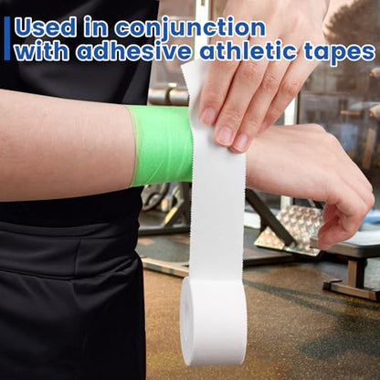 9 Pack Pre Wrap Tape, 9 Colors 2.76 Inch x 11 Yards Prewrap Athletic Tape - color: Blue,pink,purple,white,red,black,skin,green,yellow
