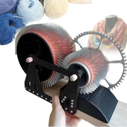 YNBXM Manual Wool Felt Drum Carder, Fast Color Mixing, Hand-Cranked