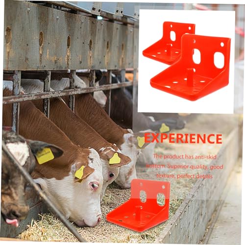 Salt Block Feeding Box Set for Cattle Sheep Livestock Farm Sturdy Plastic Holder