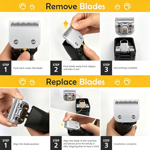 Size 10 Dog Grooming Clipper Blade Compatible with Andis /Wahl KM/Oster A5 - size: S10-2pcs
