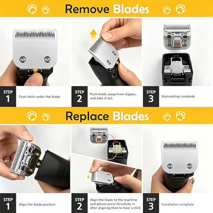 Size 10 Dog Grooming Clipper Blade Compatible with Andis /Wahl KM/Oster A5 - size: S10-2pcs