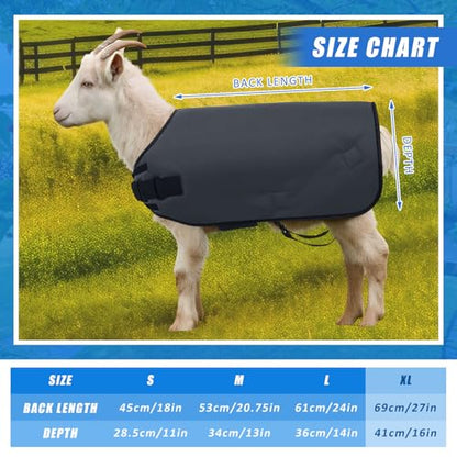 Shinylin Goat Blanket for Winter Sheep & Calf Blanket, Gray, Size XL