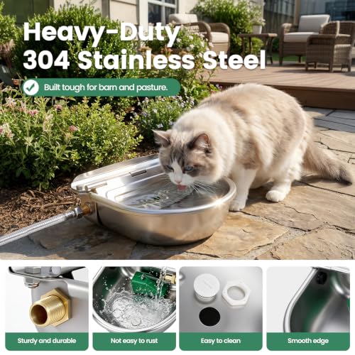Automatic Dog Water Dispenser with Brass Float Valve