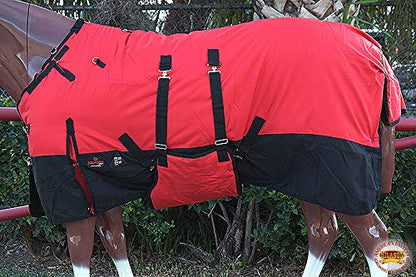 Winter Horse Blanket 600D Waterproof - Hilason Turnout Sheet - size: 69 In
