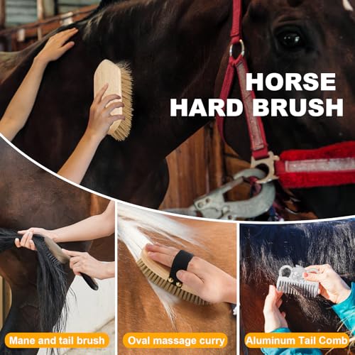 Uross Horse Grooming Kit Bag 15 pcs