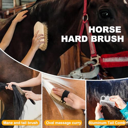 Uross Horse Grooming Kit Bag 15 pcs