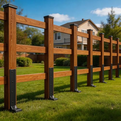 2 Pcs 30" Fence Post Repair Kit for Fix 4x4|6x6 Fence Post - size: 2 Pcs