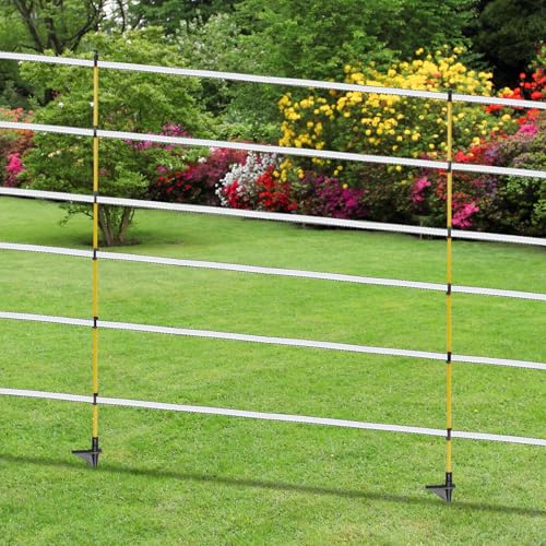 50 PCS Electric Fence Posts, 3/8" x 50" Step in Fence Post - size: 50Inch-50PCS