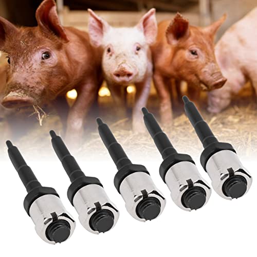5Pcs Ear Tag Needle Pin, Stainless Steel Livestock Ear Tagger, Ear Tag Applicator Pliers for Livestock Cow Pig Cattle