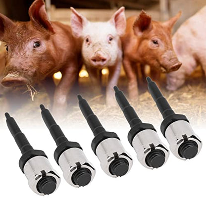 5Pcs Ear Tag Needle Pin, Stainless Steel Livestock Ear Tagger, Ear Tag Applicator Pliers for Livestock Cow Pig Cattle