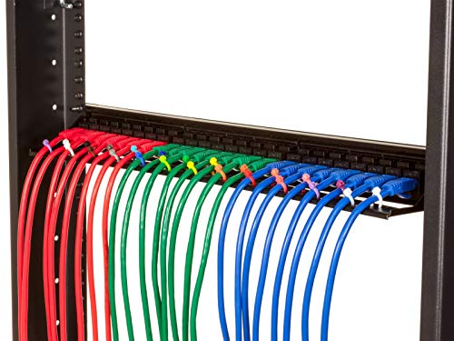 Secure 4 Inch Blue 18 lb Miniature Nylon Cable Tie - 100 Pack - color: Blue, size: 4 Inch