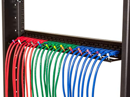 Secure 4 Inch Blue 18 lb Miniature Nylon Cable Tie - 100 Pack - color: Blue, size: 4 Inch