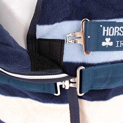 HORSEWARE Ireland Rambo Deluxe Fleece Blanket, Color: Witney Navy, Size: 84 (ACAF9D-VRKB-84) - size: 84