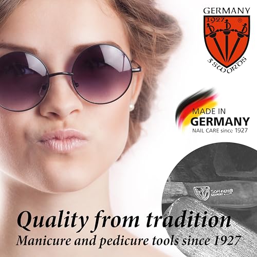 3 Swords Germany - Brand Quality Cuticle Knife Trimmer Remover Cutter (1pc.) and Cuticle Pusher Scratcher (1 pc.) Made in Germany - color: Cuticle Remover and Cuticle Pusher