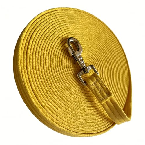 Horse Lunge Line，Horse Training Lunge Line with Alloy Trigger Buckle for Accurate Equestrian Training of 32.8 FT/10 Meters - color: Yellow