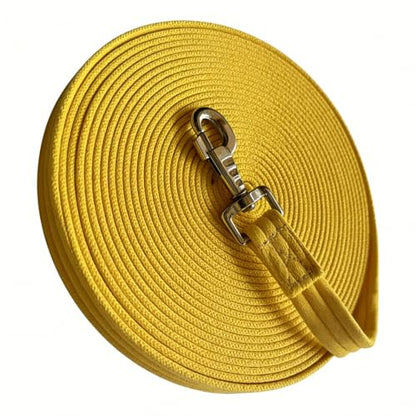 Horse Lunge Line，Horse Training Lunge Line with Alloy Trigger Buckle for Accurate Equestrian Training of 32.8 FT/10 Meters - color: Yellow