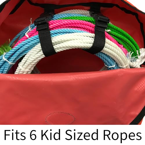 Horse and Calf Roping 3 Ropes Carry Bag Custom Designed with Reflective and Overlay Trims by Tahoe Tack - color: Black