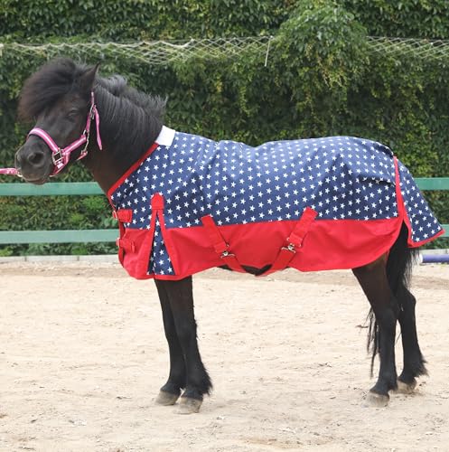 LEAFOREST 1200 Denier Waterproof Mini Shetland Rug Pony Rug Foal Rug Turnout Rug (no Filling) Star 39IN - color: Star, size: 39IN