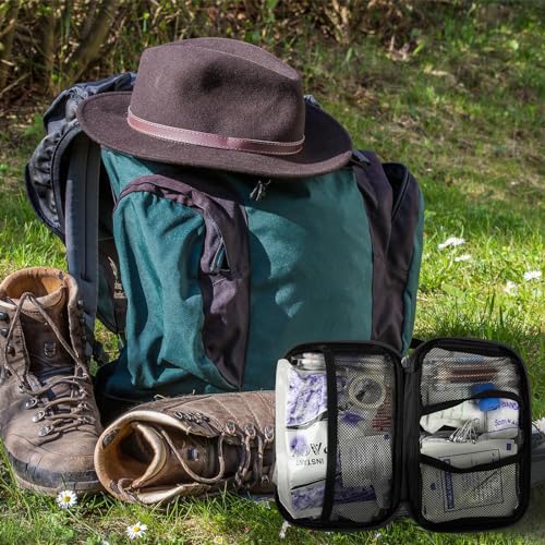 277Pcs First-Aid Kit Emergency-Kit Home-Car - First Aid Kits Emergency Kit Home Essentials for Dorm Room First-Aid Kit Emergency Necessities for Boat Hiking Skating, Black YIDERBO - color: Black