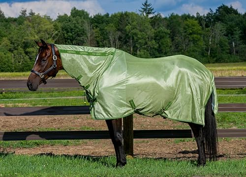 TuffRider Sport Mesh Combo Neck Fly Sheet 75 Sage - color: Sage, size: 75
