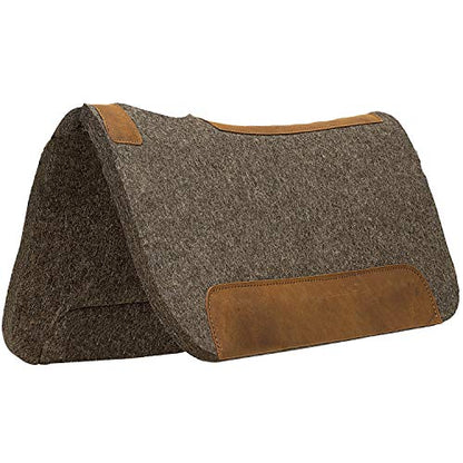 Weaver Leather All Natural 100% Wool Felt Pony Saddle Pad, Gray, 25 x 26