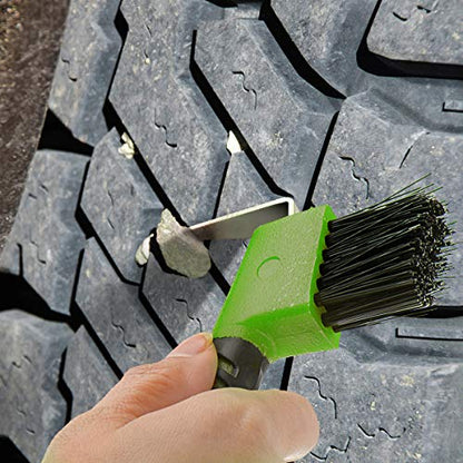 BOTH WINNERS 4Pcs Horse Hoof Pick Brushes, with Soft Touch Rubber Handle