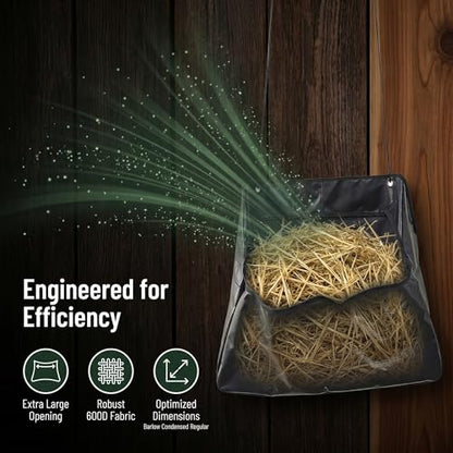 Horse Feed Bag Slow Feeder Hay Bag with Clear Window