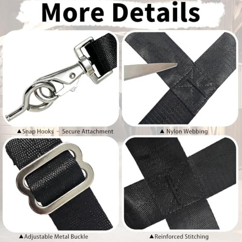 48" x 20" Stall Guards for Horses with Adjustable Straps and Hardware (Black) - color: Black